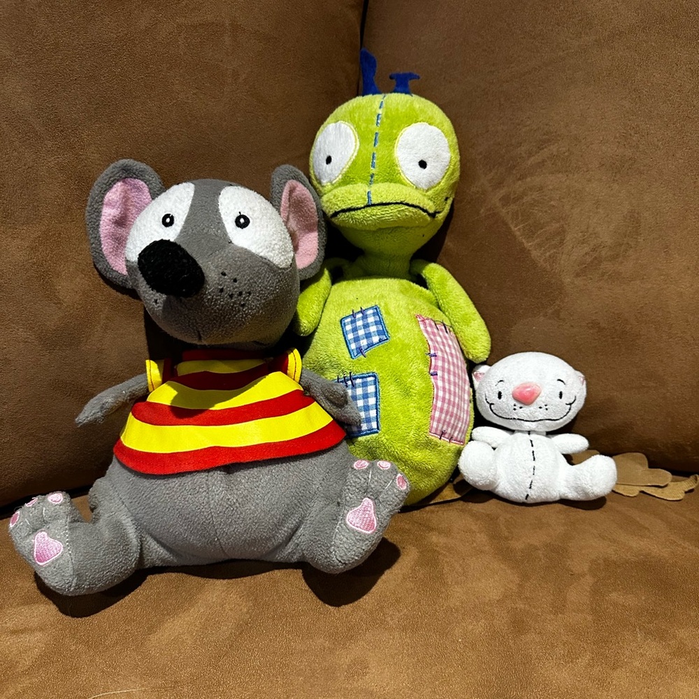 Toopy,Binoo & Patchy Patch plush set.